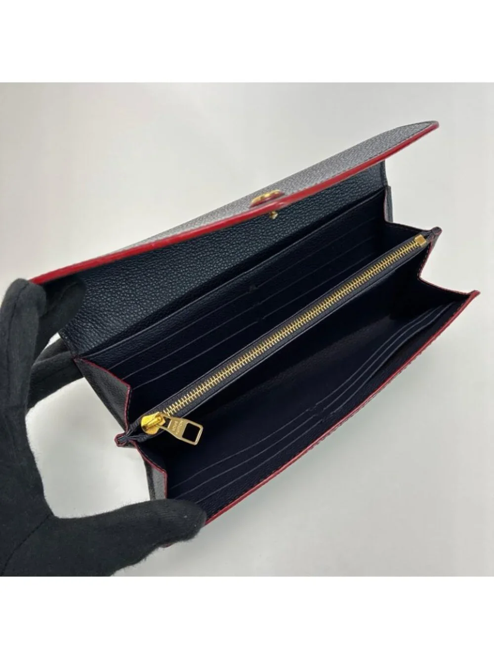 Louis Vuitton Bifold Wallet Portefeuille Sarah Navy